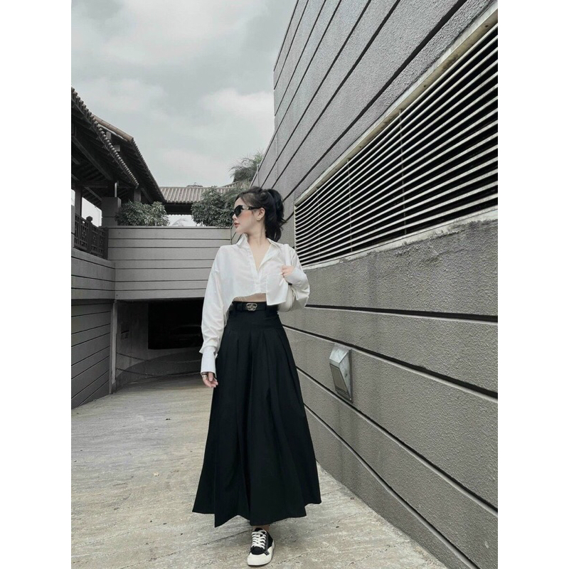 SET SƠMI +CV DÀI XẾP LI