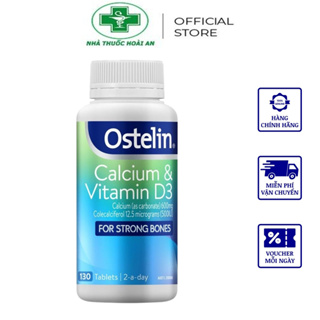 Canxi và Vitamin D3500IU dạng viên cho mẹ bầu Ostelin Kids Calcium &