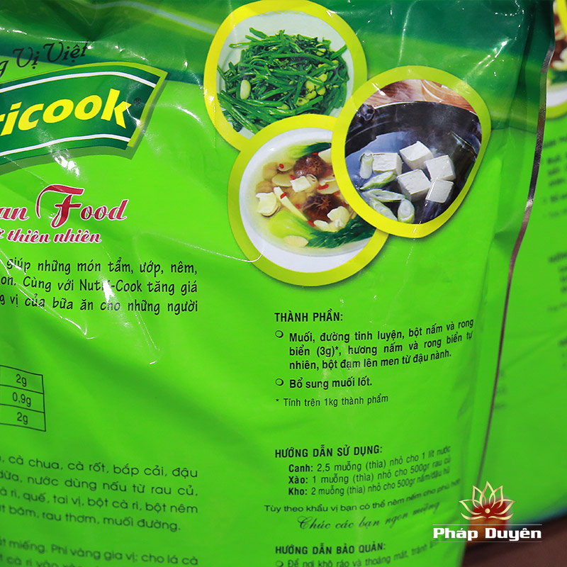 Hạt Nêm Chay Nấm Hương Nutricook 900g