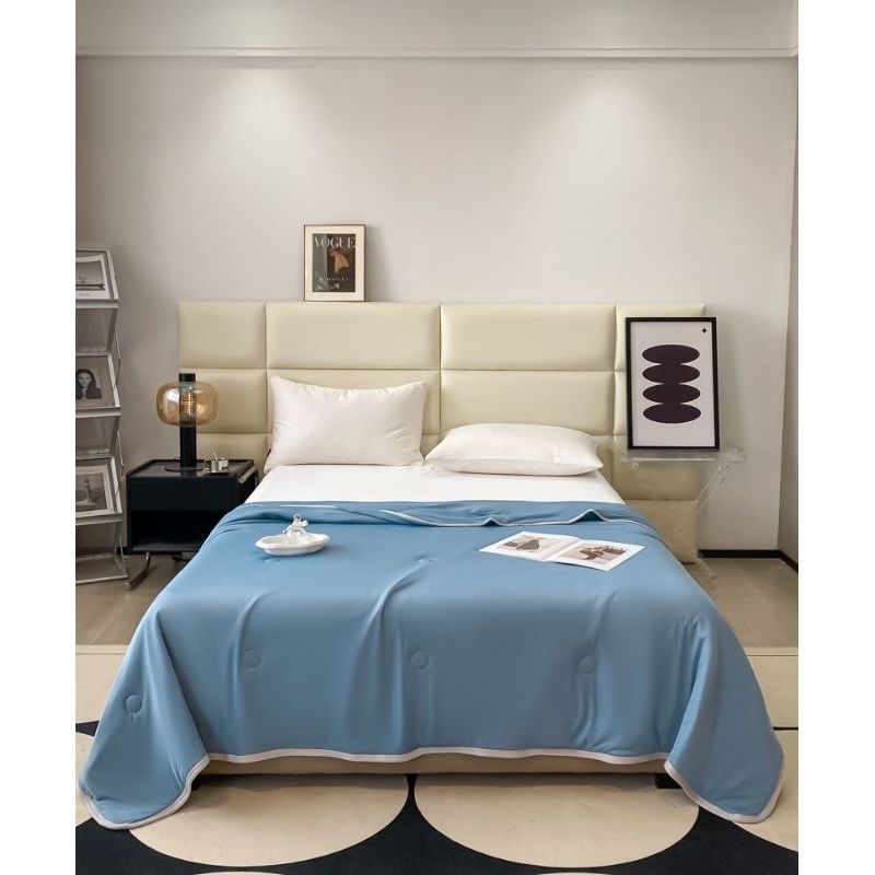 Chăn Hè Latex Thun Lạnh Kháng Khuẩn Màu Sắc Tối Giản