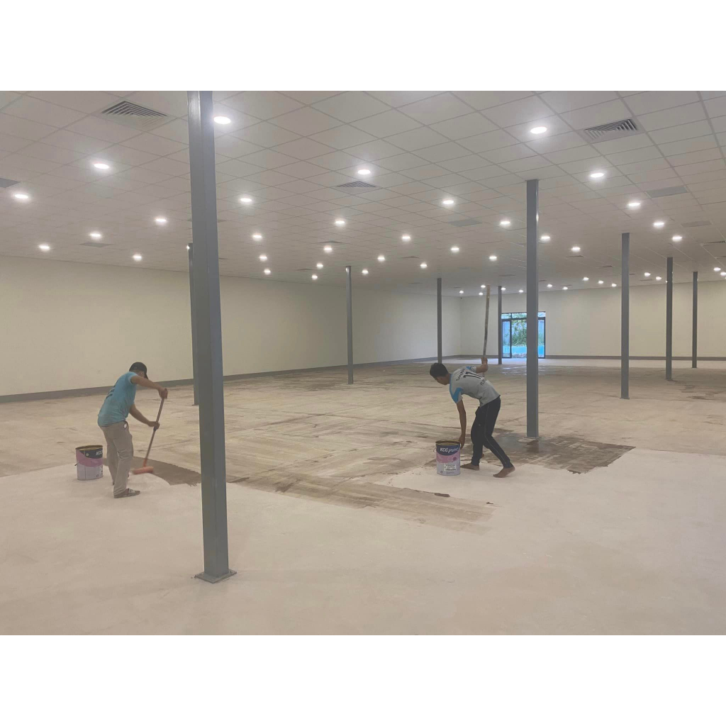 Sơn Epoxy màu ghi xám, sơn trong nhà. Sơn KCC ET5660 D80680. Sơn nền nhà xưởng, nhà kho