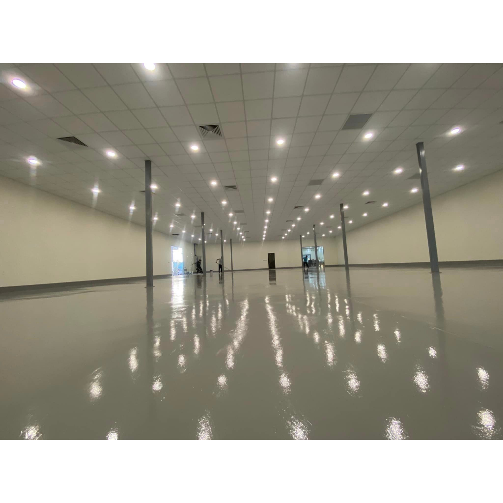 Sơn Epoxy màu ghi xám, sơn trong nhà. Sơn KCC ET5660 D80680. Sơn nền nhà xưởng, nhà kho