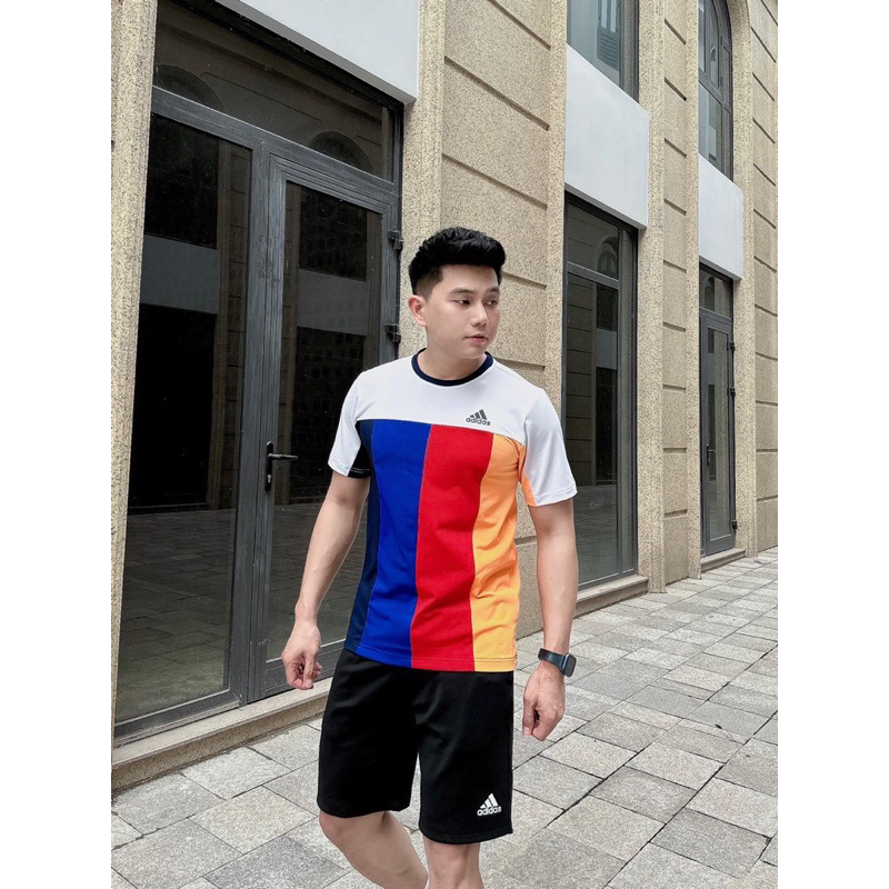 Bộ thể thao hè nam Adidas Tennis Sports 2023 chất vải gai lạnh phối siêu đẹp HDM8282