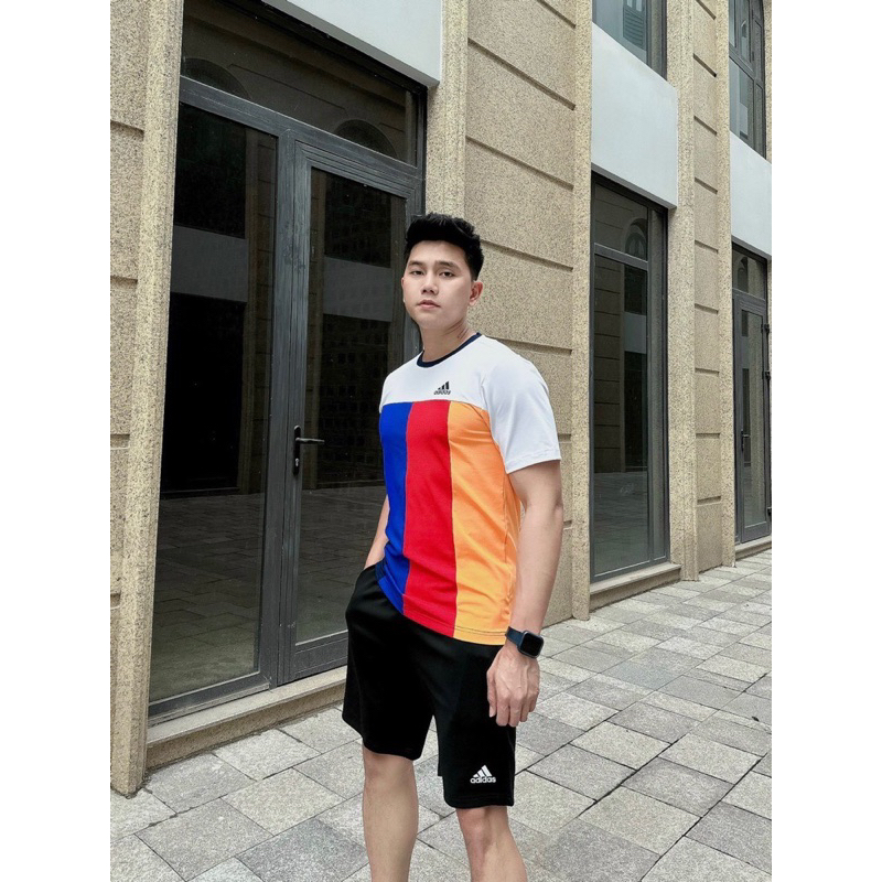 Bộ thể thao hè nam Adidas Tennis Sports 2023 chất vải gai lạnh phối siêu đẹp HDM8282