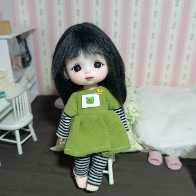 combo búp bê baboliy 1/8 gồm wig, face, body. Búp bê 1/8, 16cm