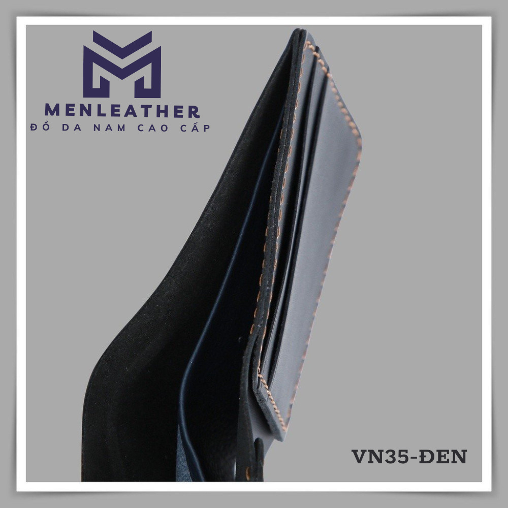 Ví sen 4 /Ví ngang mini da bò nappa cao cấp nhỏ gọn,tiện lợi VN35 -Bảo hành 12 tháng