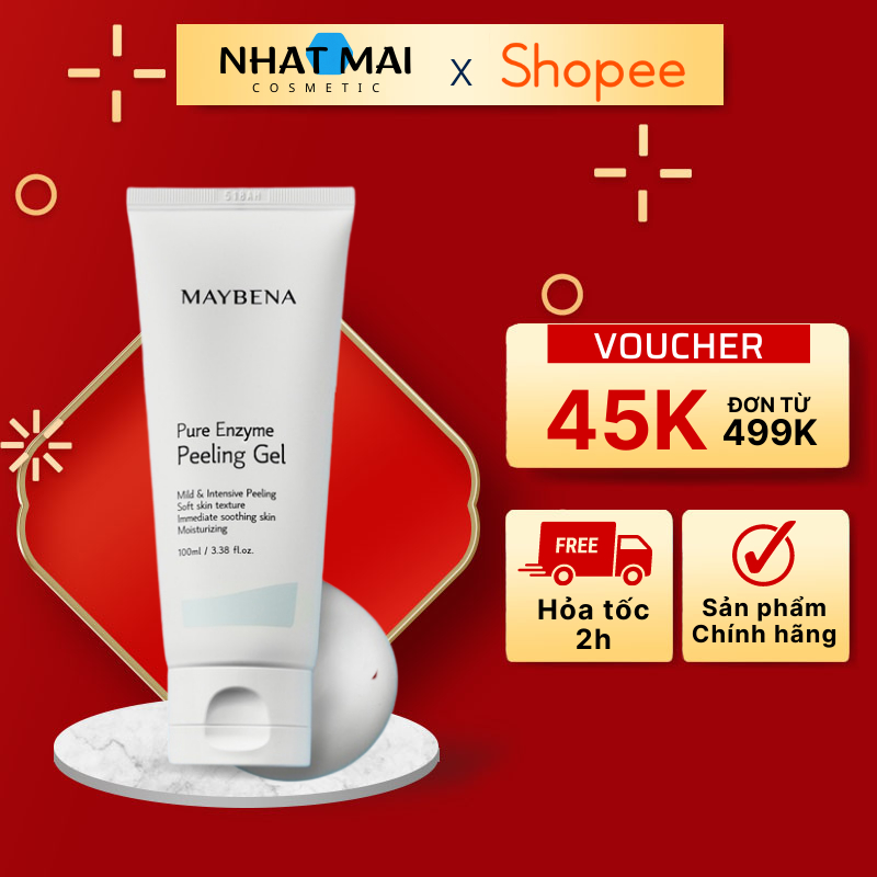 Tẩy da chết Enzyme Maybena thành phần tự nhiên giúp làm sạch bã nhờn giúp da sạch bóng