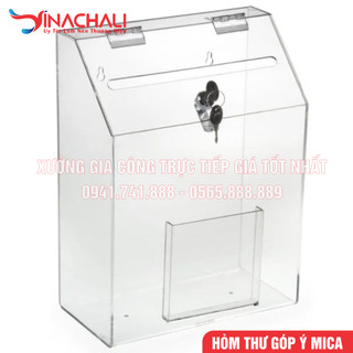 Hòm thư góp ý, thùng thư góp ý mica treo tường, nhiều mẫu đẹp - mica đài loan cao cấp