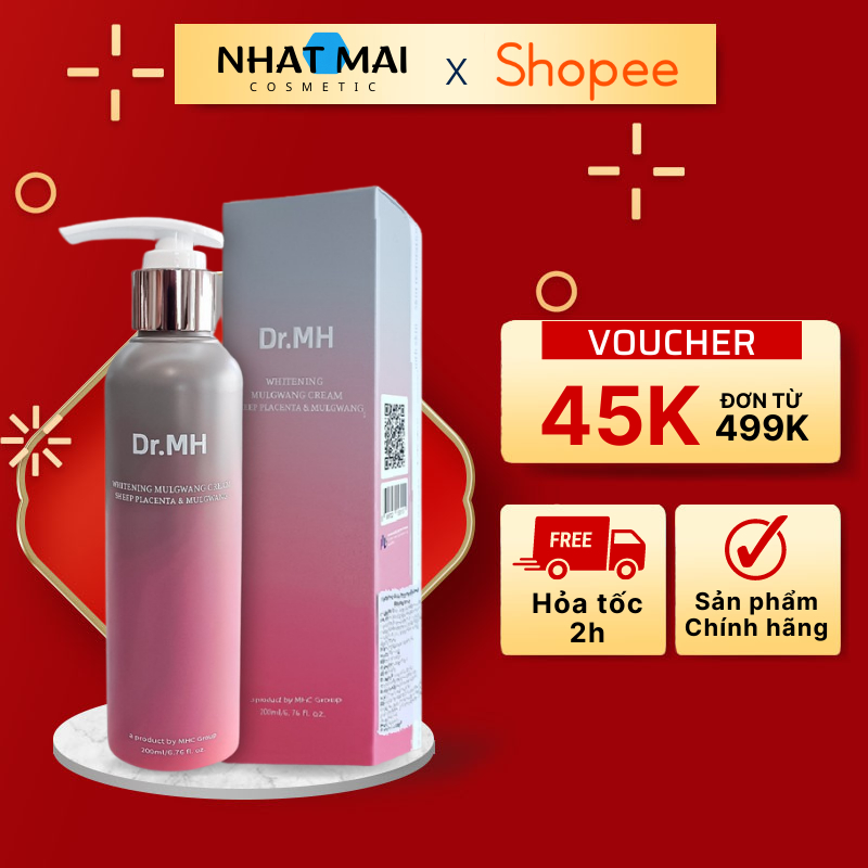 Sữa tắm trắng da DR.MH Placenta & Mulgwang Whitening Body tắm trắng toàn thân hàng chính hãng – 200ml