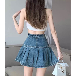 Chân váy xòe xếp ly cạp cao🌿