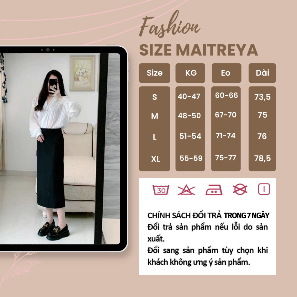 Chân Váy Công Sở Cao Cấp Tôn Dáng Cực Đẹp MAITREYA m309