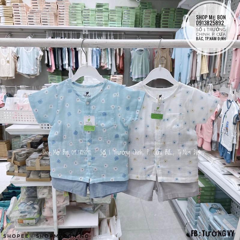 Bộ Lullaby cotton poplin cho bé trai bé gái