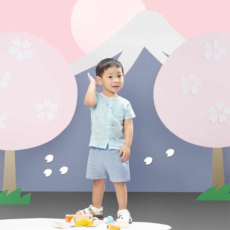 Bộ Lullaby cotton poplin cho bé trai bé gái