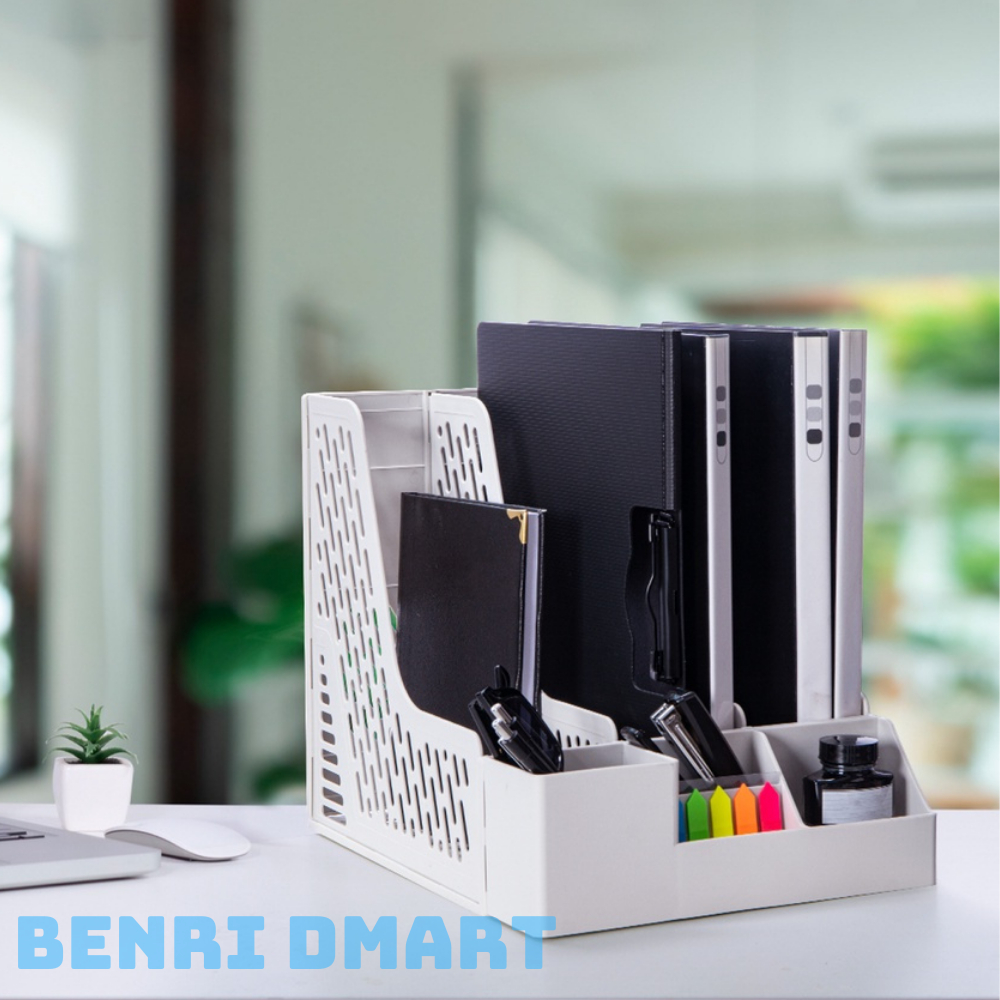 khay đựng tài liệu để bàn 3 ngăn nhựa việt nhật cao cấp, kệ để bàn làm việc đựng hồ sơ 5680
