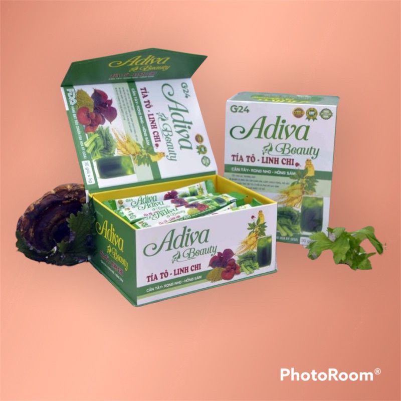 Adiva Beauty Tía Tô Linh Chi G24 - Thanh lọc cơ thể,mát gan