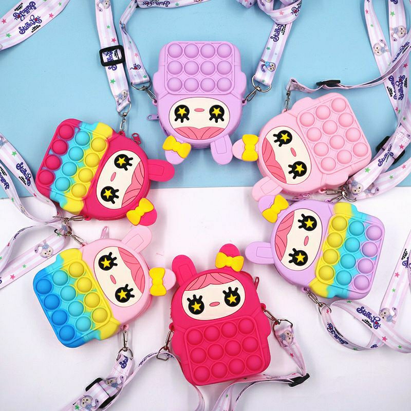 Túi pop ít silicol cute cho bé giải tỏa căng thẳng