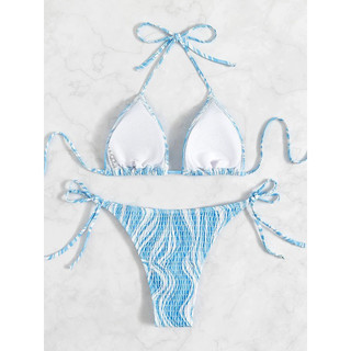 Bikini set tam giác basic chất thun gân 2M0094
