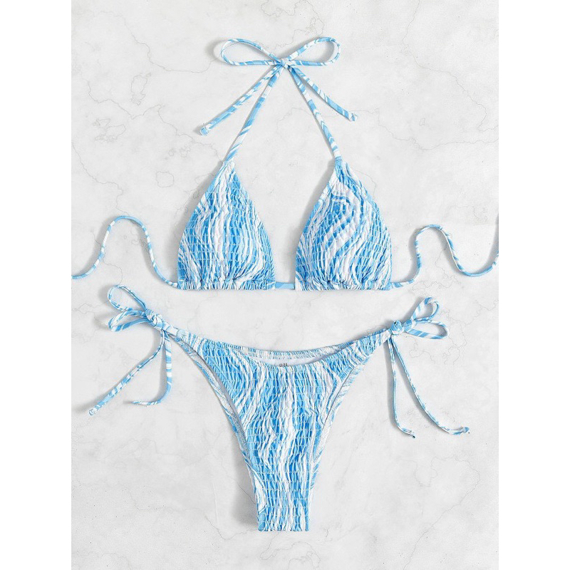 Bikini set tam giác basic chất thun gân 2M0094