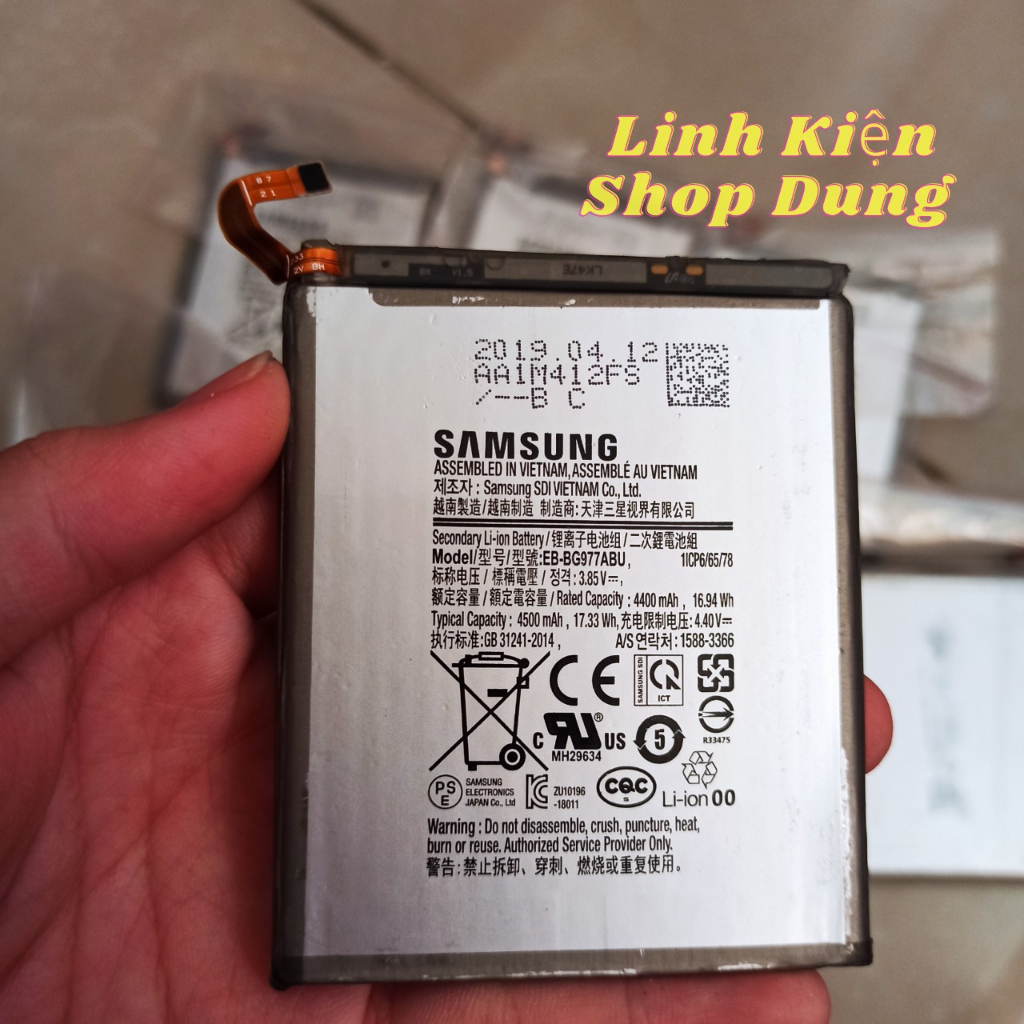 Pin Điện Thoại Samsung Galaxy S10 5G Zin Cũ Tháo Máy Mã Pin EB-BG977ABU - Shop Dung