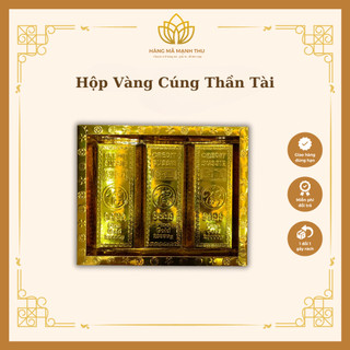 Vàng hộp thần tài cúng ban thờ thần tài