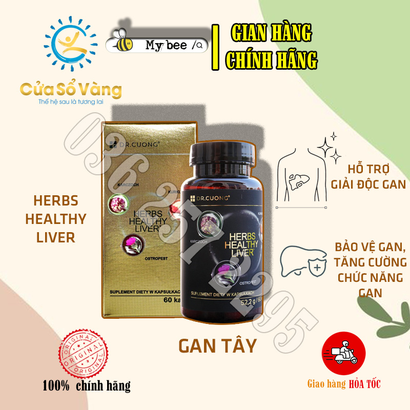 Gan tây Cửa sổ vàng Herbs healthy liver - Hỗ trợ tăng cường chức năng gan-mybee