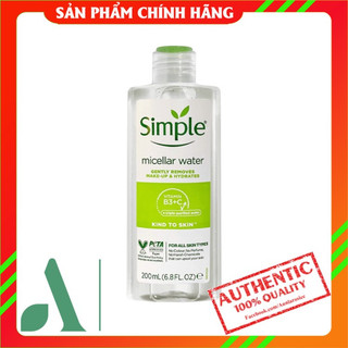 Nước Tẩy Trang Simple Micellar Cleansing Water 200ml (Mẫu Mới)