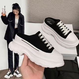 Giầy sục nữ quai thắt đế phân khúc 6cm mẫu mới