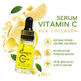 Serum vitamin c 80% collagen dưỡng trắng đều màu da xoá mờ thâm căng bóng mềm mượt 🌸