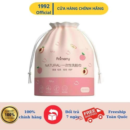 Khăn mặt khô Animerry dùng 1 lần lau khô, lau ướt - Giấy lau mặt dùng một lần 1992 official