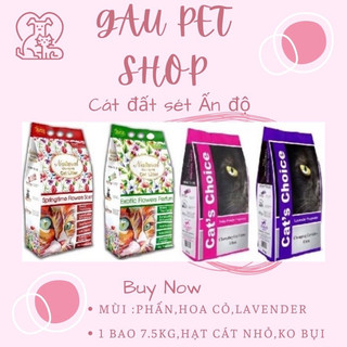 Cát vệ sinh Ấn Độ (Buddy Ấn) 7.5kg lót chuồng Hamster &  Mèo (Hương Springtime)