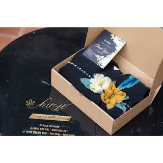 Váy trung niên/ Đầm trung niên DV30 lụa mango hoa eo