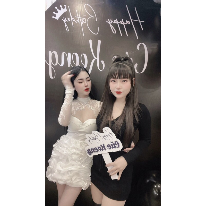 Đầm umi ren phối tơ 0523