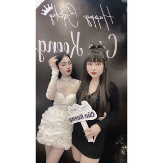 Đầm umi ren phối tơ 0523