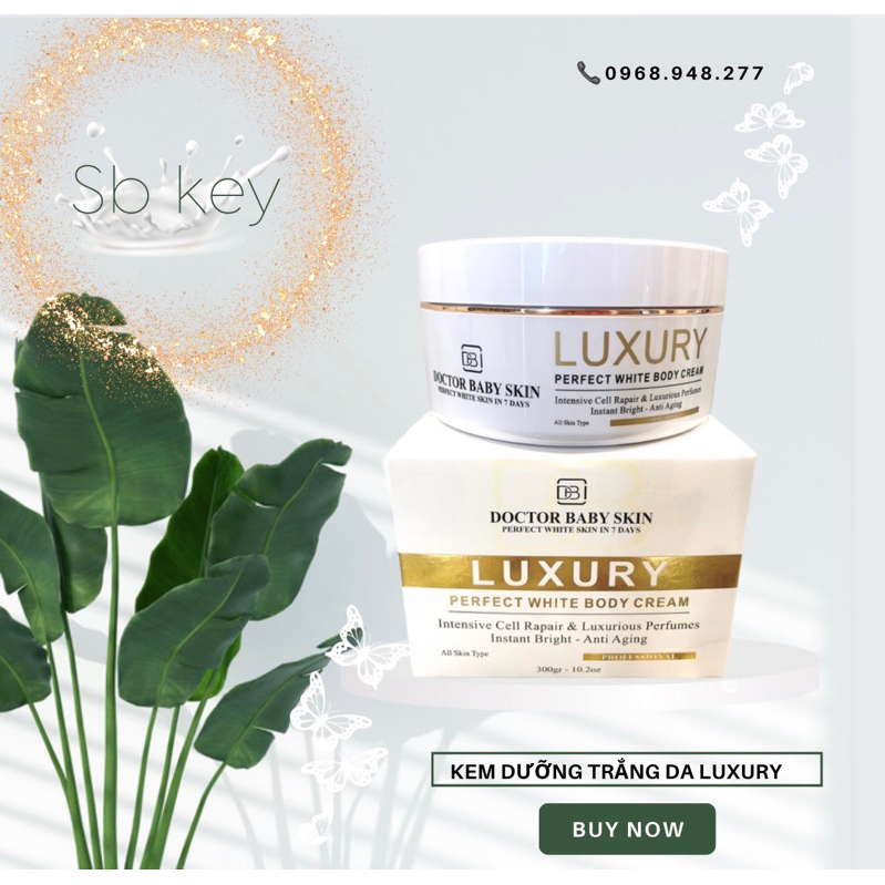 KEM DƯỠNG TRẮNG DA BODY HƯƠNG NƯỚC HOA – LUXURY PERFERT WHITE BODY LOTION