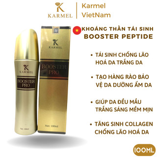 Khoáng thần tái sinh Dưỡng ẩm Trắng Da Mờ Thâm Nám, Căng Bóng Thu Nhỏ Lỗ Chân Lông100ml - BOOSTER PEPTIDE KARMEL(KAMEL)