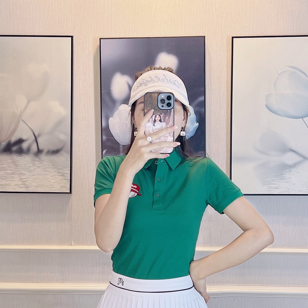 Áo váy golf nữ MALBON áo thể thao thoáng khí váy xoè xếp ly tôn dáng mẫu mới nhất 2023 - HC GOLF