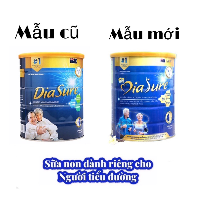 Sữa non tiểu đường Diasure chính hãng date mới + tặng 2 lọ hồng yến cao cấp