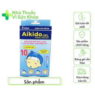 ✅ Miếng dán chườm lạnh, hạ sốt nhanh Aikido Gel Cool Patch