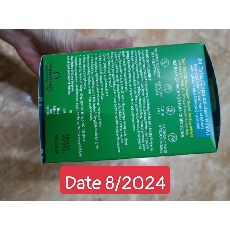 (Pass)Viên uống vitamin tổng hợp dành cho người sau sinh Pregnacare