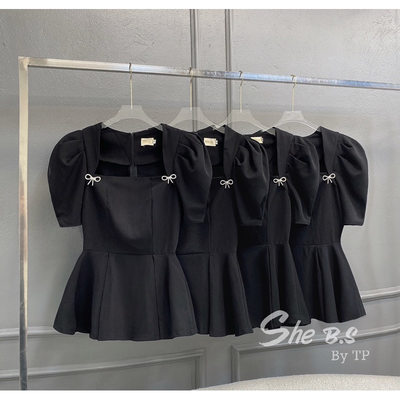 Áo peplum kèm tag nơ cài TKCC SheTP