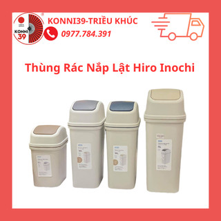 Thùng rác nắp lật hiro 5l-10l-15l inochi