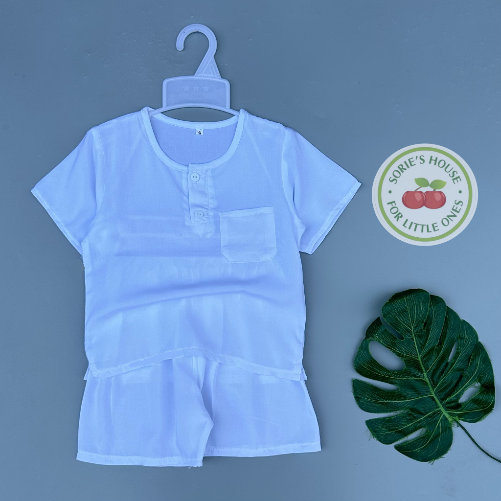 Bộ tole/lanh đùi cài trước bé trai