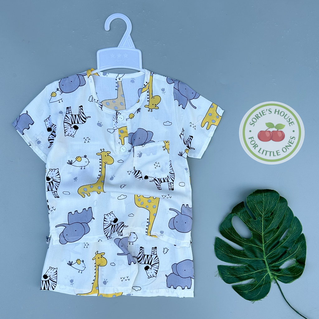 Bộ tole/lanh đùi cài trước bé trai
