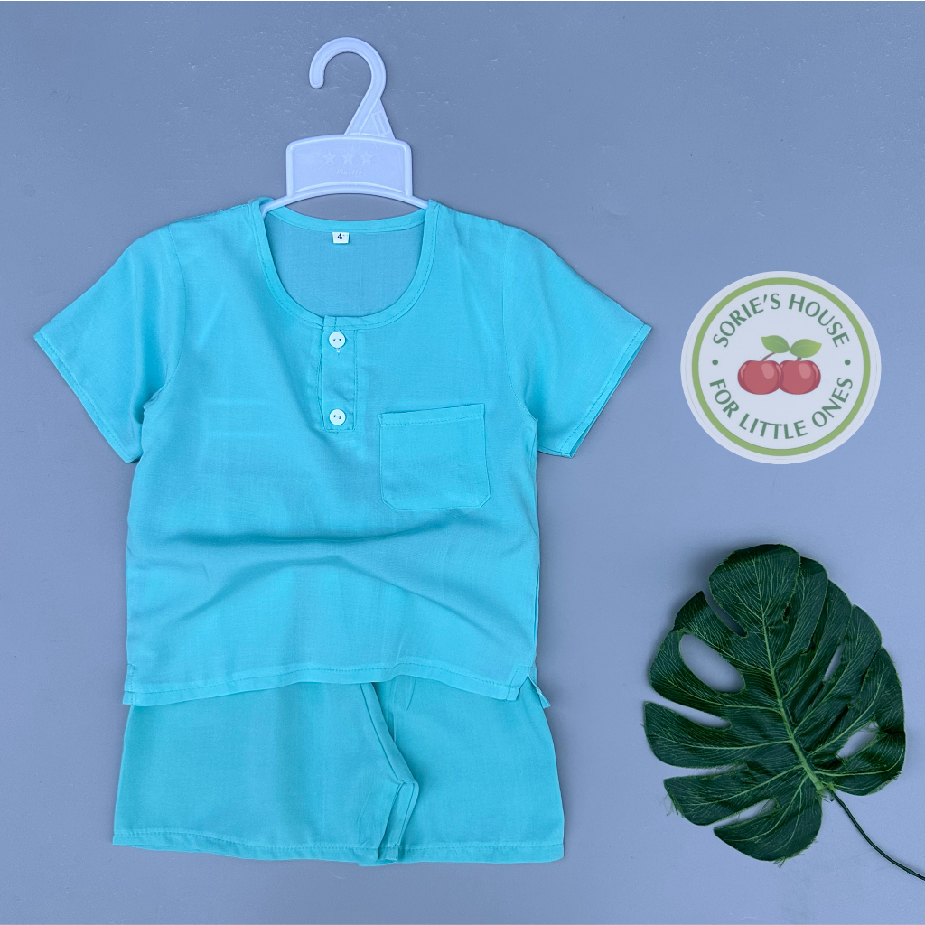 Bộ tole/lanh đùi cài trước bé trai