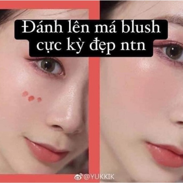 Má hồng dạng kem màu 30-cam đào ,GIORGIO ARMANI 2 in 1 làm son + má