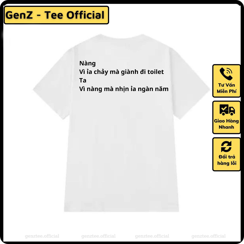 Áo thun Ỉ*a Chảy, phong cách trẻ trung năng động form rộng nam nữ đủ size