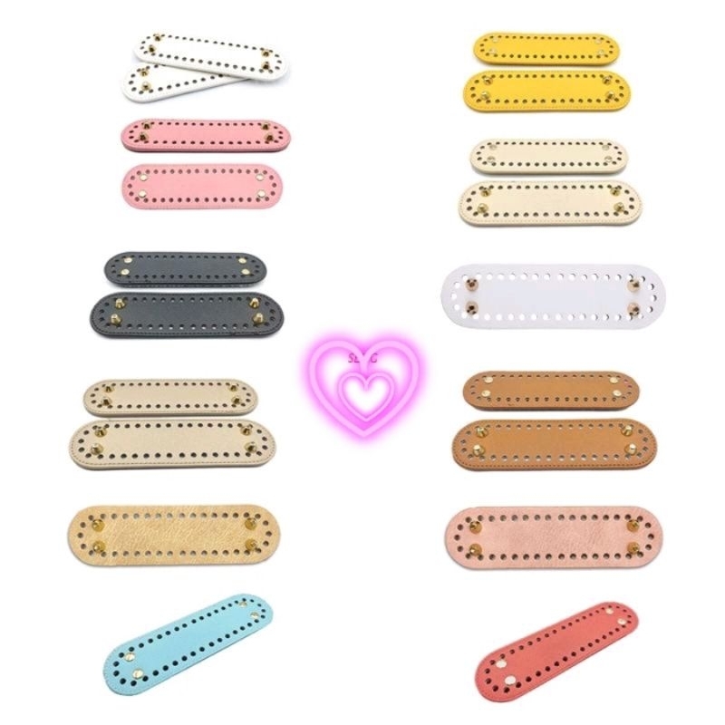 Đế Túi Da PU Có Lỗ Khoan Dẵn Để Đan Ví Túi Xách DIY Túi Đeo Vai Kích Thước 5*18cm