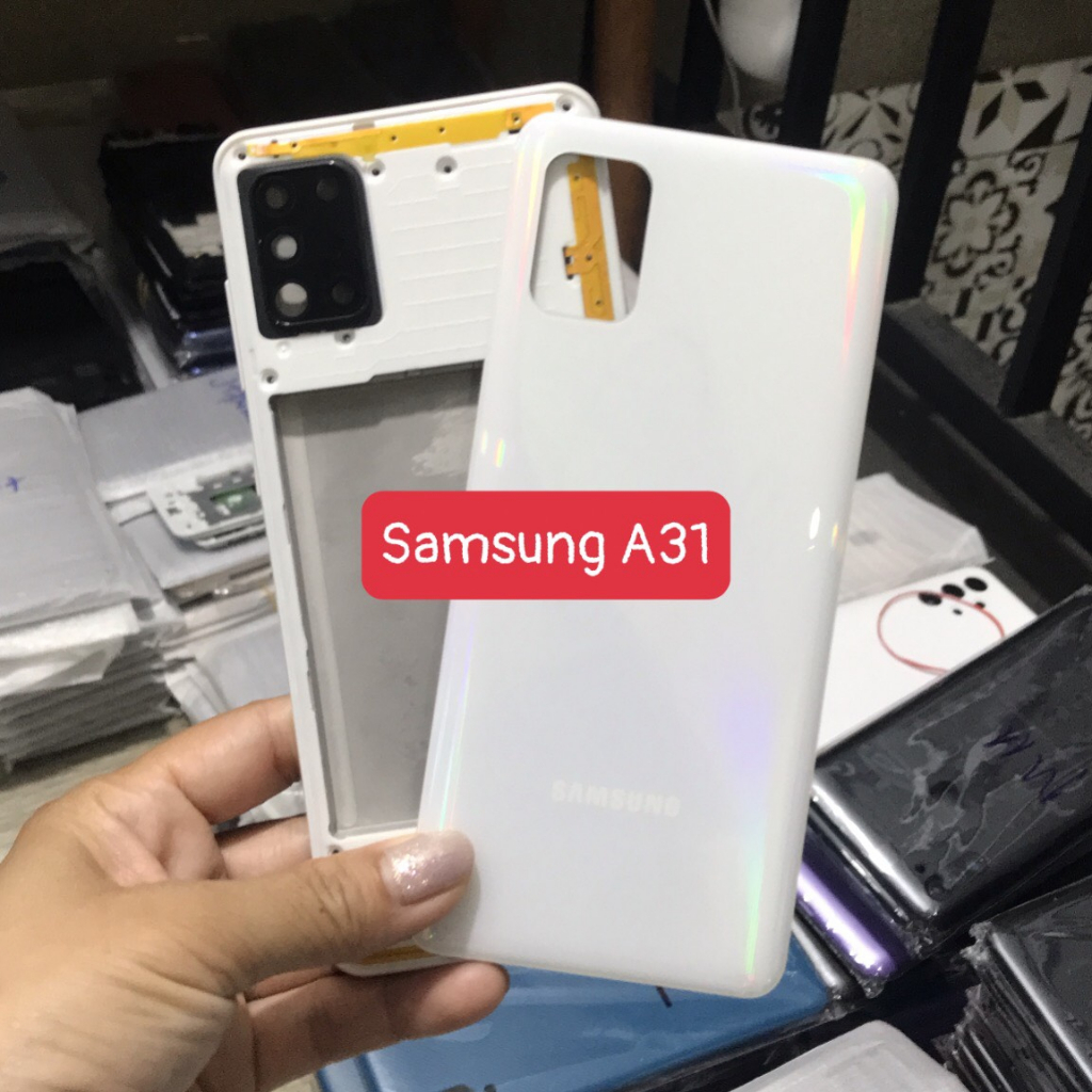 Bộ vỏ sườn samsung A31 zin