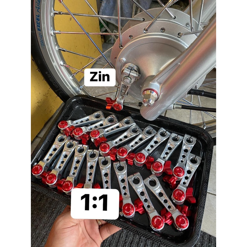 Càng Thắng Takegawa Nhôm CNC Núm đỏ