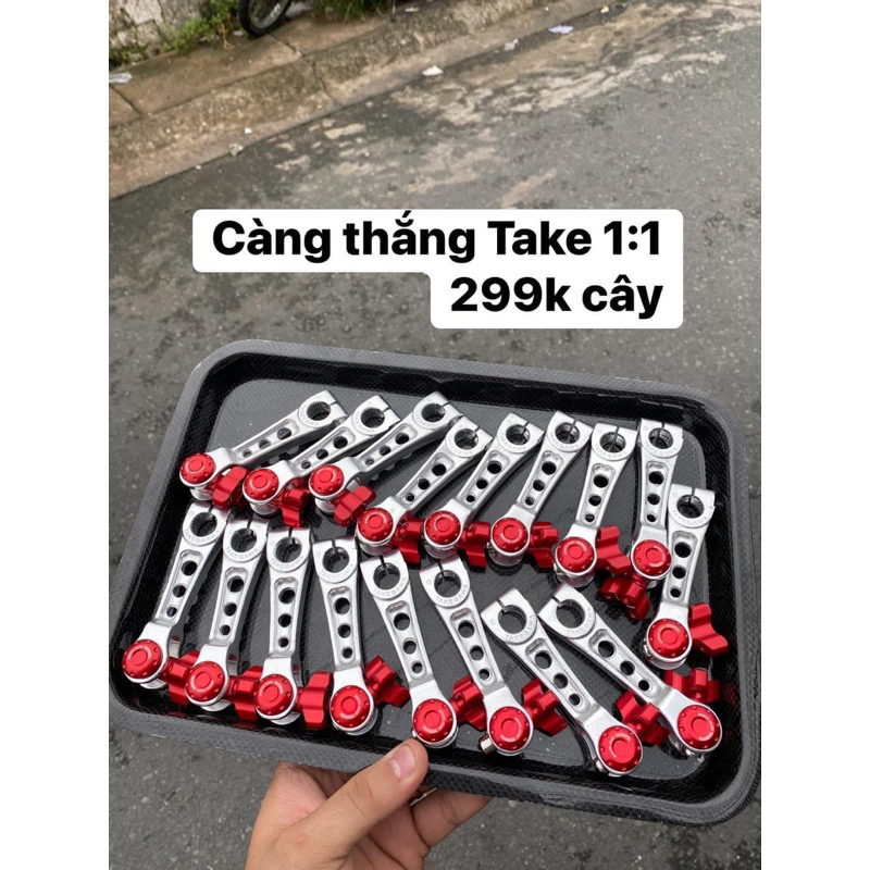 Càng Thắng Takegawa Nhôm CNC Núm đỏ